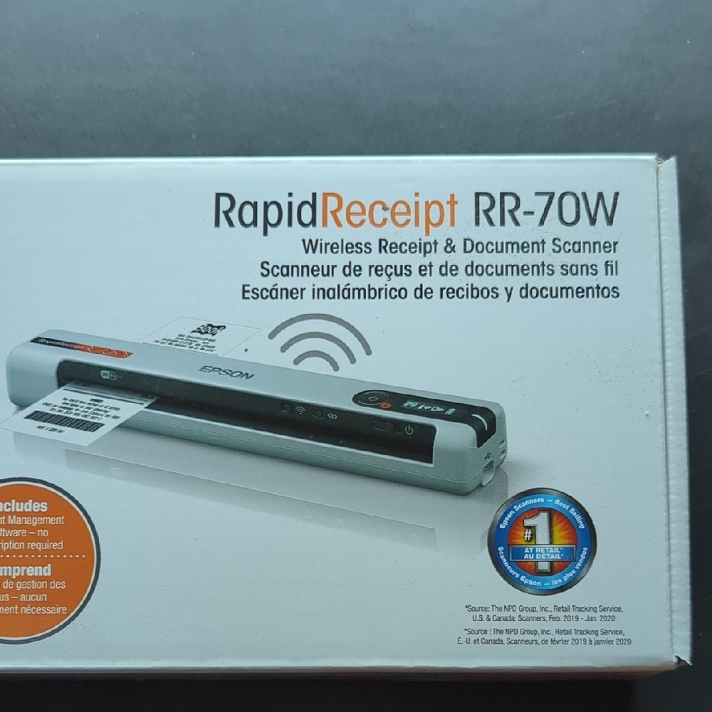 Epson RapidReceipt RR-70W Wireless Scanner